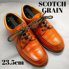 【訳有】スコッチグレイン　ダービーシューズ　外羽根　ローファー　ブラウン　レディース　23.5cm