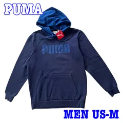 【未使用品】PUMA プーマ ロゴプリント プルオーバー スウェット パーカー USインポートM