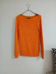 ラルフローレン ケーブル編み ニット オレンジ