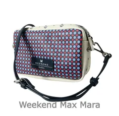 極美品 ウィークエンドマックスマーラ Weekend Max Mara ショルダーバッグ ポシェット サコッシュ 碇 ドット 総柄 PVC マルチカラー レディースのサムネイル