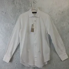 nano UNIVERSE ナノユニバース メンズ ドレスシャツ 長袖 ホワイト Mサイズ トップス 〇◇