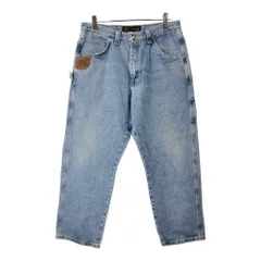 Wrangler ラングラー デニム ペインターパンツ ブルー(メンズ W35 L29相当)中古 古着 V9820のサムネイル