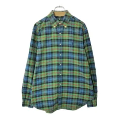 Polo by Ralph Lauren ポロ ラルフローレン ボタンダウンシャツ タータンチェック マルチカラー(メンズ L)中古 古着 V9796
