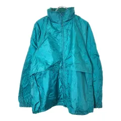 90年代 Eddie Bauer エディーバウアー ナイロンジャケット アウトドア エメラルドグリーン(メンズ L)中古 古着 V9846
