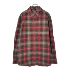 PENDLETON ペンドルトン フランネルシャツ オンブレチェック レッド(メンズ XL)中古 古着 V9809