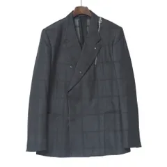 Paul Smith ポール・スミス テーラードジャケット サイズXL ブレザー チェック ダブル スタンドカラー ジャケット ブランド古着【中古】20250711/RA5426