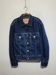 (M) LEVI'S リーバイス デニムジャケット インディゴ タイプ1 デニムジャケット 赤タブ