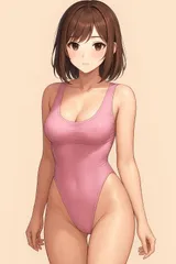 H209薄手のピンク♪スーパーハイレグレオタード♪パートナーと♪コスプレにも♪サイズL