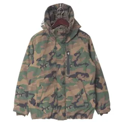 ■美品■AVIREX アヴィレックス MILITARY FUNCTION ミリタリージャケット サイズXL フーディー ダウン ジャケット カモフラ 迷彩 中綿 ブランド古着【中古】20250610/RA5083