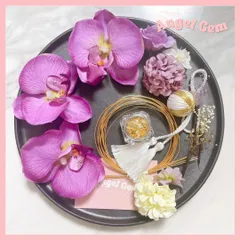 パープル紫 胡蝶蘭髪飾り 成人式 結婚式 和装前撮り白無垢 ブリザードフラワー 260103