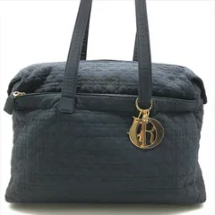 良品 Christian Dior ディオール カナージュ ナイロン トート ボストン バッグ ネイビー レディース ブランド かばん 鞄 a11192