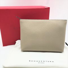 新品 BONAVENTURA トラベルポーチ シュリンクレザー エトーブ - メルカリ