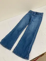 送料無料★UNIQLO ユニクロ★デニムパンツ　デニムワイドパンツ　ジーパン　ジーンズ★22（56㎝）#80108sab