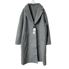 ZK18【美品】GU ジーユー ウールブレンドオーバーサイズテーラードコート グレー サイズXL 未使用タグ付