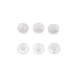 日本製 60個セット ピアスキャッチ お花ひまわり型 樹脂シリコンキャッチ (60個)