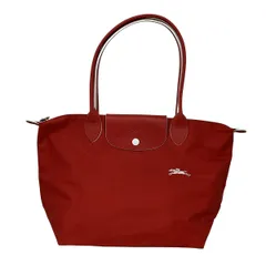 LONGCHAMP(ロンシャン) ショルダーバッグ ル・プリアージュクラブ レッド×白 折りたたみ レザー