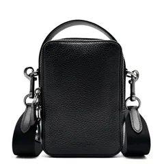 極美品 COACH コーチ トップハンドル クロスボディ ショルダーバッグ レザー ブラック 黒 C3147 斜めがけ カメラバッグ ユニセックス