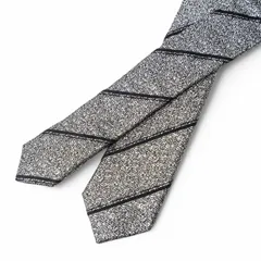 DOLCE&GABBANA ドルチェアンドガッバーナ ネクタイ ラメ ストライプ ナロータイ  レジメンタルタイ イタリア製 ブランド古着【中古】20250409/RA4109