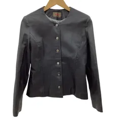 PINK HOUSE ピンクハウス レディース レザー ジャケット　SIZE L ブラック