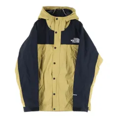 THE NORTH FACE (ザノースフェイス) MOUNTAIN LIGHT JACKET GORE-TEX ゴアテックス 胸ロゴデザイン フーデッド ジップアップ マウンテンライトジャケット ベージュ/ブラック NP11834