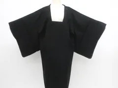 【一輝堂】道行コート ロング 花地紋 さが美 正絹 着物 美品 身丈約125cm 裄丈約63.5cm 25z12-6983