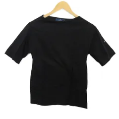 セントジェームス SAINT JAMES Tシャツ カットソー 半袖 無地 クルーネック XXS 黒 ブラック