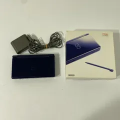 動作確認済み Nintendo DS lite 本体 USG-001 ネイビー 箱付き 動作品AAL0806/S7343/0910