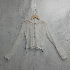 WEGO ウィゴー レースダブルジップパーカー ホワイト Fサイズ レディース フード 長袖 〇□