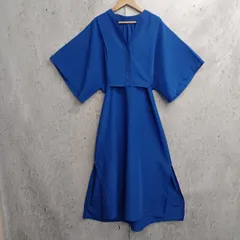 Lowy by Corners コナーズ スラブジョーゼットカフタンシャツワンピース ブルー レディース Mサイズ 〇□のサムネイル