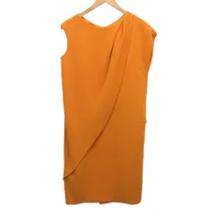 フリッカ FLICKA ノースリーブワンピース スカート ひざ丈 黄 イエロー 約M