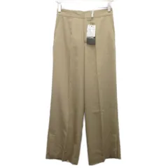 クードシャンス CdeC COUP DE CHANCE タグ付き スラックス パンツ ワイド センタープレス 36 ベージュ BJ187-68553JJ