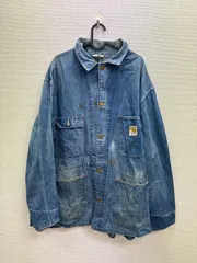 11 希少　カーハート 60s〜70s カバーオール　デニムジャケット　vintage品　オーバーサイズ