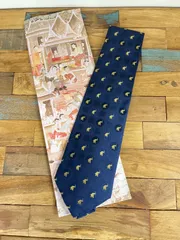 【新品・未使用品 タグ付】JIM THOMPSON タイシルクネクタイ　象柄　紙袋付き【ts-006】