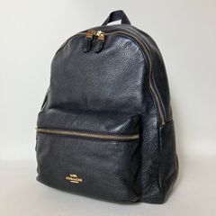 COACH Charlie Backpack レザー黒 F38288 - メルカリ