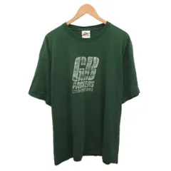 ナイキ NIKE 90s 銀タグ ヴィンテージ プリントTシャツ 半袖 USA製 XL 緑 グリーン ■MET2