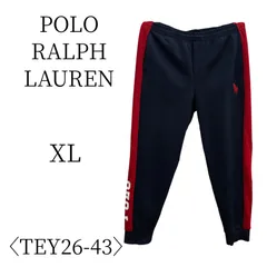 POLO RALPH LAUREN ポロ ラルフ ローレン 紺×赤 ジョガーパンツ・スウェットパンツ XL(LL)