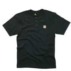 CARHARTT K84 Henley POCKET TEE [BLACK] -BLK-