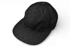 グッチ ベースボールキャップ/帽子 GUCCI GGブラック 510950 4HD47 1000 Mサイズ/58cm【中古】