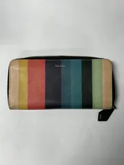 ポールスミス 長財布 ラウンドファスナー マルチストライプ レザー 訳あり  商品説明