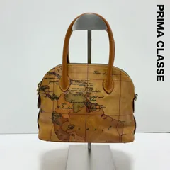 PRIMA CLASSE プリマクラッセ☆地図柄 ハンドバッグ ミニサイズ トート