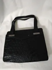 オーストリッチ レザー ハンドバッグ
