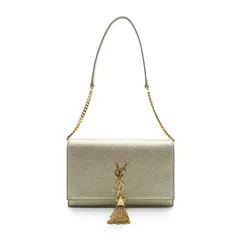 イヴ・サンローラン タッセル ゴールドチェーン ショルダーバッグ 中古 Yves Saint Laurent  Tassel Gold Chain Shoulder Bag