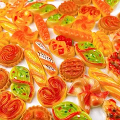 MTP & Style ミニチュアフード 40個 / 50個セット ドールハウス DIY ハンドメイド アクセサリー レジン ドーナツ チョコ (パン)