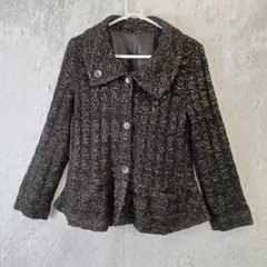 ジャケット ウール セーター カーディガン ボタン付き レディース トップス 長袖 ◇〇