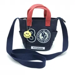 パーリーゲイツ カートバッグ ネイビー×レッド 30周年 ニコちゃん ショルダーバッグ スマイル ゴルフ PEARLY GATES