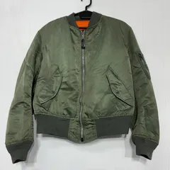 アルファ　ma-1 フライトジャケット　カーキ　USA製 M