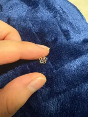 14k 花の形 ピアス ( 1 犬)