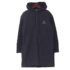 Ground Y Yohji Yamamoto × FRED PERRY グラウンド ワイ ヨウジヤマモト × フレッドペリー パーカー サイズXS ロング パーカー ケーブルニット切替 ロゴ刺繍 ブランド古着【中古】20250108/RA2751