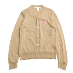 ■美品■COMME des GARCONS SHIRT コムデギャルソンシャツ カーディガン サイズS Vネック ニット シェルボタン マッシュルーム キノコ【おすすめ】 ブランド古着【中古】20241226/RA2776のサムネイル