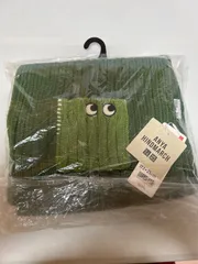 【G4-99】◇ UNIQLO×ANYA HINDMARCH サイズ172×25cm ヒートテックニットマフラー　グリーン